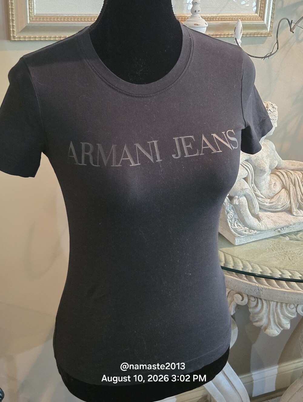 Armani Womens Tshirt Logo